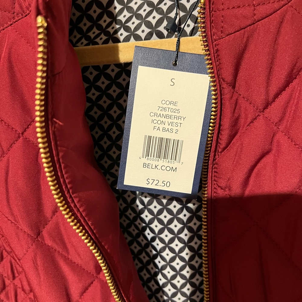 Crown & Ivy Raspberry Puffer Vest - Picture 4 of 5